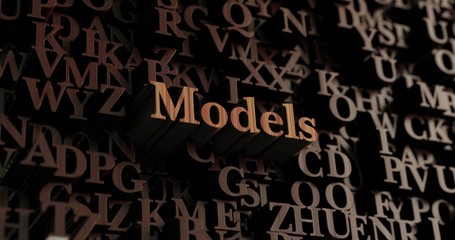 Models - Wooden 3D rendered letters/message.  Can be used for an online banner ad or a print postcard.