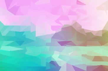 abstract natural field polygon