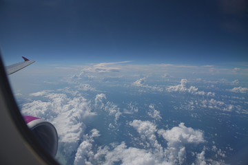 Naklejka na ściany i meble view from a airplane