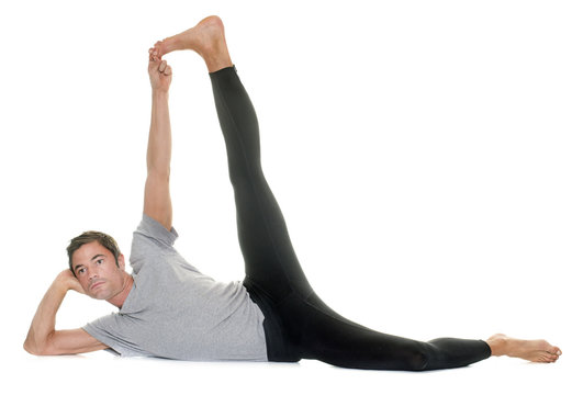 Yoga Pose: Side-Reclining Leg Lift