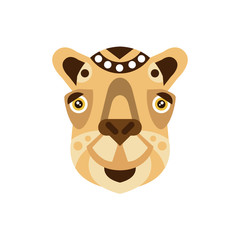 Camel African Animals Stylized Geometric Head