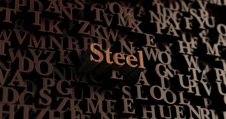 Steel - Wooden 3D rendered letters/message.  Can be used for an online banner ad or a print postcard.