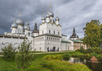 Fototapeta na wymiar Vladyki yard of Rostov Kremlin.