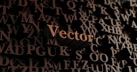 Vector - Wooden 3D rendered letters/message.  Can be used for an online banner ad or a print postcard.