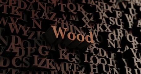 Wood - Wooden 3D rendered letters/message.  Can be used for an online banner ad or a print postcard.