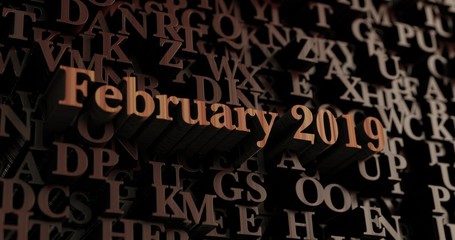 February 2019 - Wooden 3D rendered letters/message.  Can be used for an online banner ad or a print postcard.