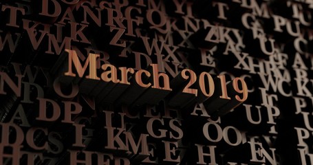 March 2019 - Wooden 3D rendered letters/message.  Can be used for an online banner ad or a print postcard.