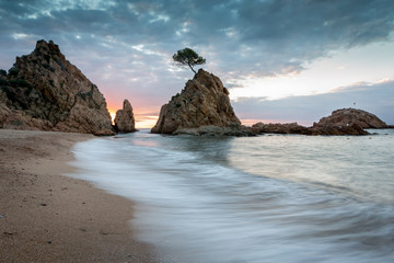 Tossa de Mar, playa de la Mar Menuda