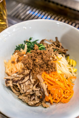 korean style salad vegetable
