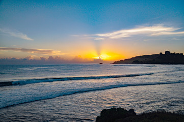 sunrise in the caribbean