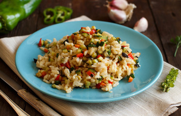 Risotto with vegetables