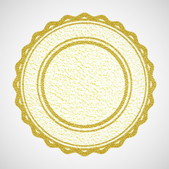 Abstract empty grunge rubber stamp with space for text, illustration