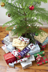 gifts under the tree