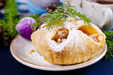 Puff with jam
