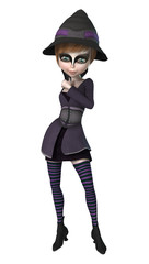 3D Rendering Little Wich on White