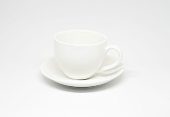 cup with on white background.