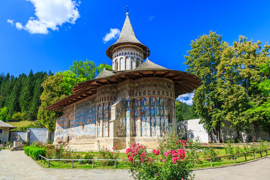 The Voronet Monastery, Romania.