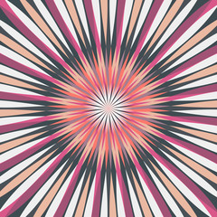 Abstract Colorful Rays Retro Background Vector