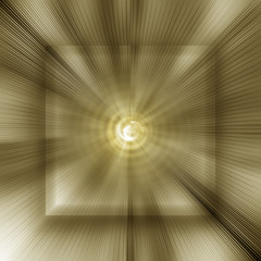 Light brown sunburst