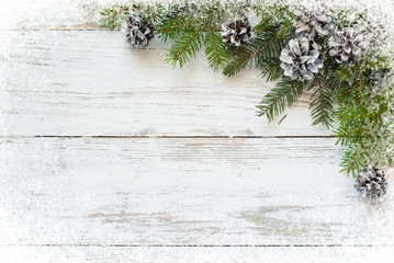 Wooden blue background