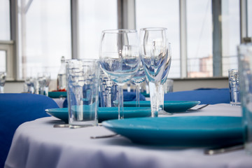 served table
