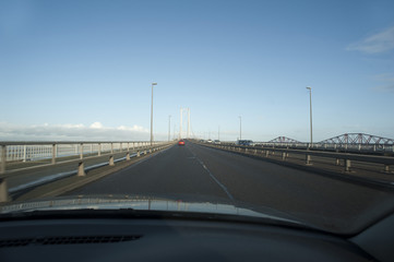 Crossing the Forth Road Bridge