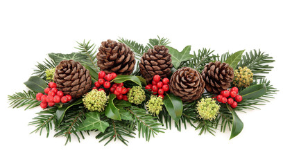 Winter Flora and Christmas Decoration