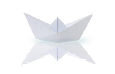 Origami paper ship