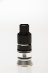 Dismantled parts of the electronic cigarette black and steel col