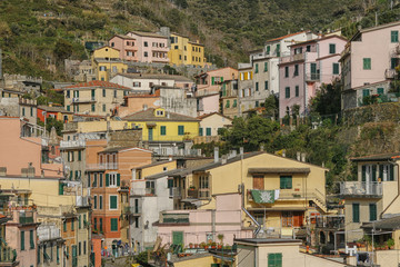 Obraz premium Riomaggiore in close up