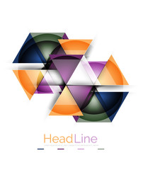 Triangle abstract background