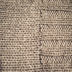 Knitted fabric wool texture close up