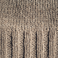 Knitted fabric wool texture close up