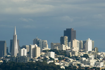 Obraz premium san francisco rainy sky