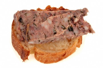 Tartine de pâté de campagne