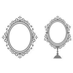 mirrors in vintage style