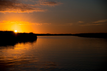 Fototapeta na wymiar Marsh at Sundown