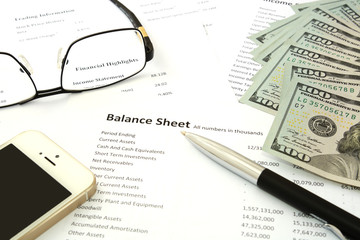 Balance sheet money