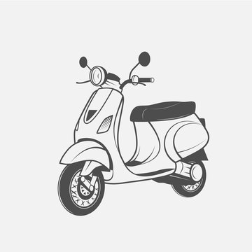 Scooter vector image
