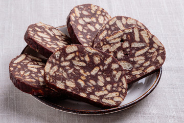 chocolate biscuit salami