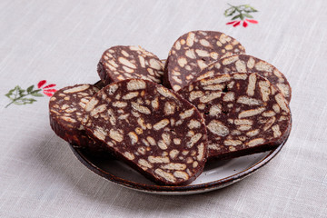 chocolate biscuit salami
