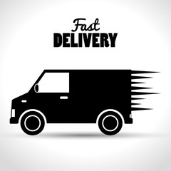 fast delivery shipping business icon vector illustration 