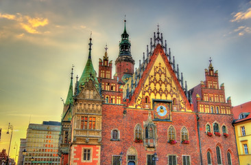 Fototapeta na wymiar Old City Hall in Wroclaw, Poland