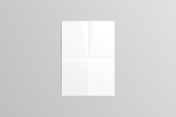 A3 Folded Poster Mock-up