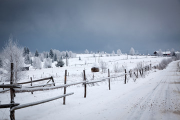 Snowy winter landscape