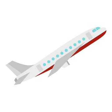 Plane icon. Flat illustration of plane vector icon for web design