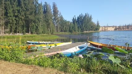 Beautiful unique landscape and streetlife of Vietnam