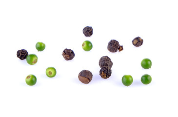 pepper corn on white background