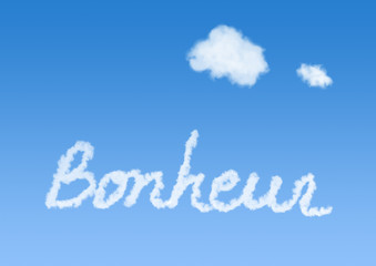 Fototapeta premium nuage ciel rêve bleu idéal penser