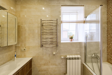 the interior of bathroom